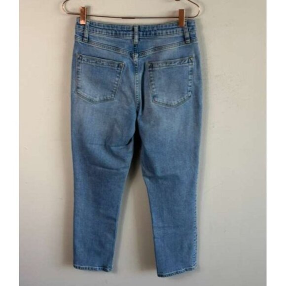 Reiss Womens High Rise Button Fly Skinny Jeans Blue Denim Size 28R Regular - Picture 2 of 12